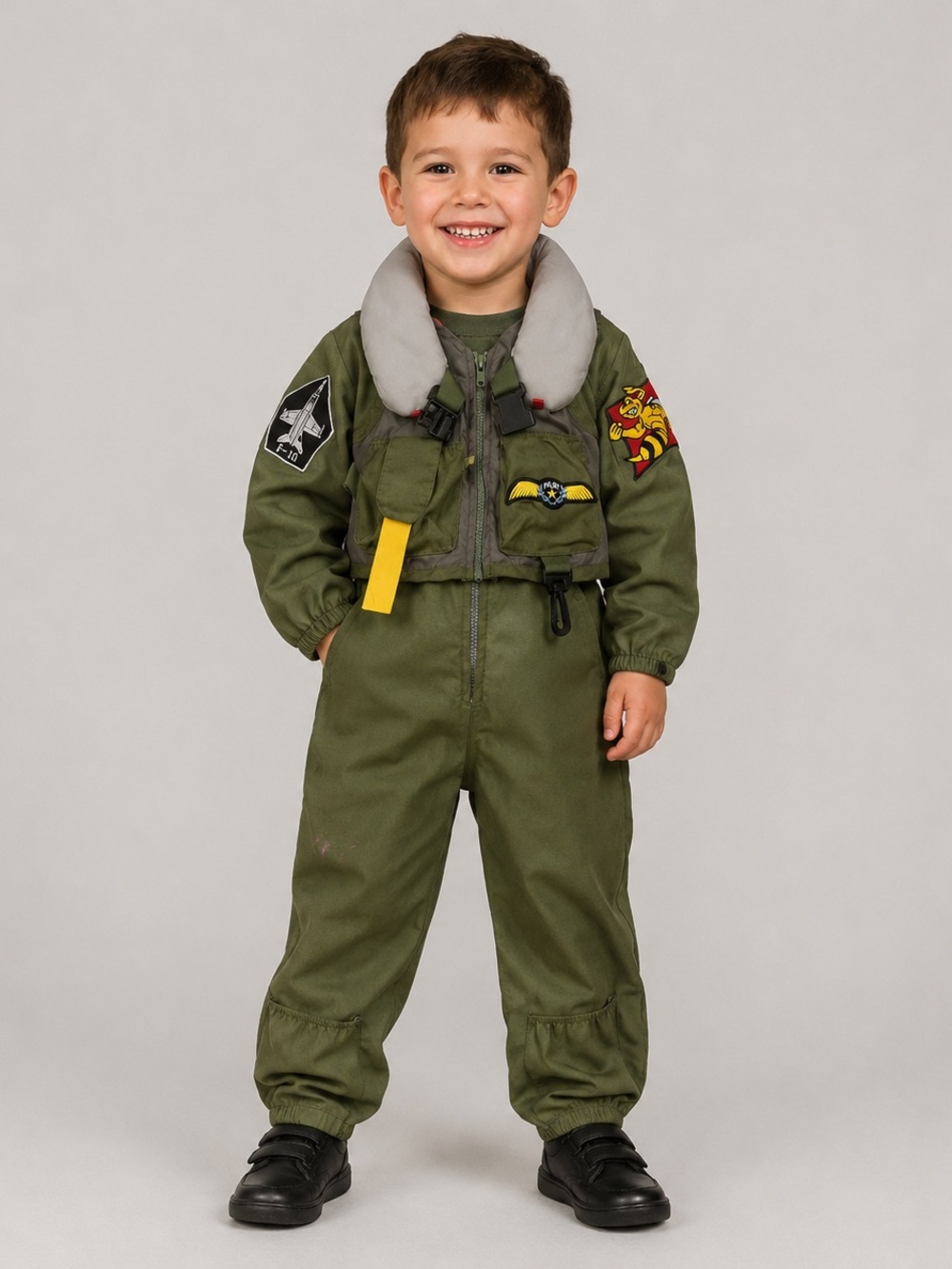 ✈️ 🎃Kids Aviator Pilot Halloween Costume 5–6 Years Air Force Flight Suit